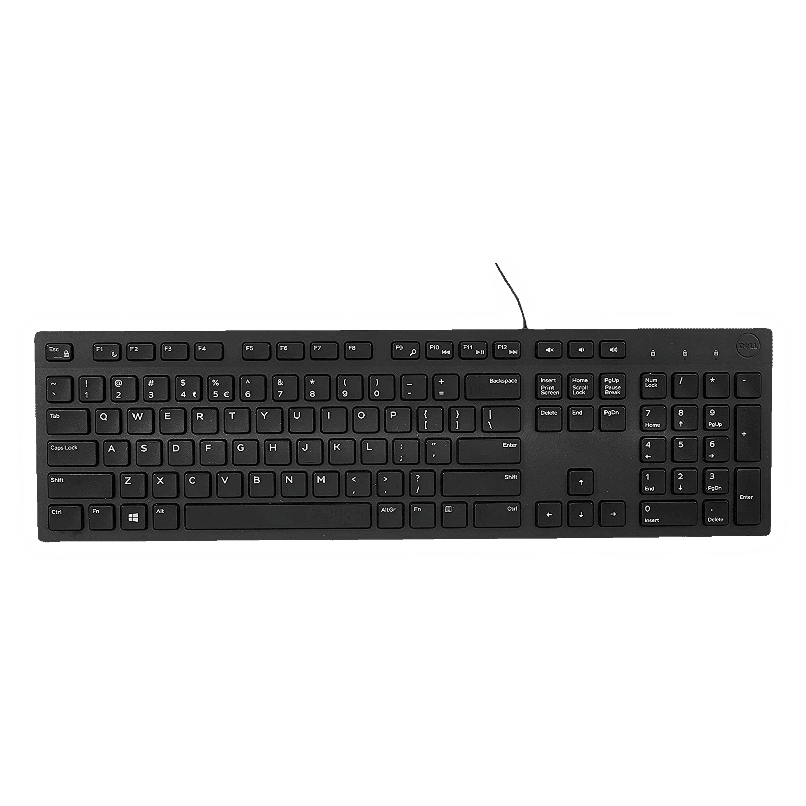 Buy Dell Kb216 Wired Keyboard With Number Pad Spill Resistant Black Online Croma 6427